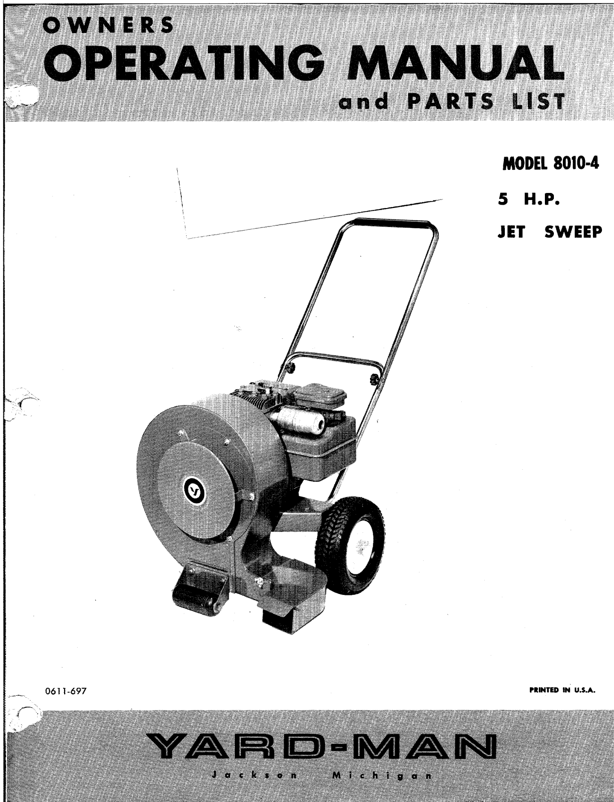 Mtd 8010-4 owners Manual