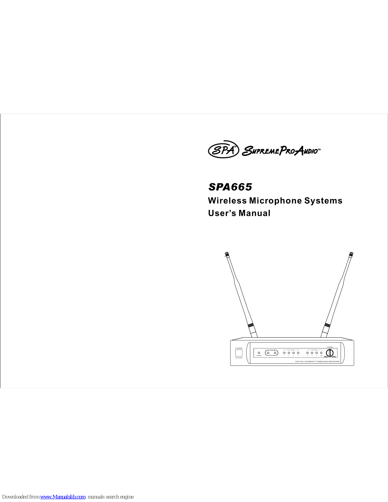 Spa SPA665 User Manual