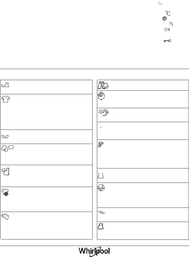 WHIRLPOOL SF FWD91296WS EU User Manual