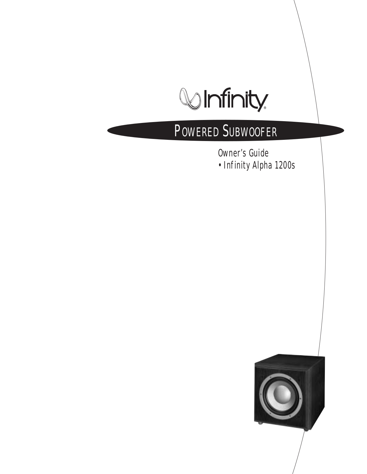 Infinity ALPHA 1200S User Manual