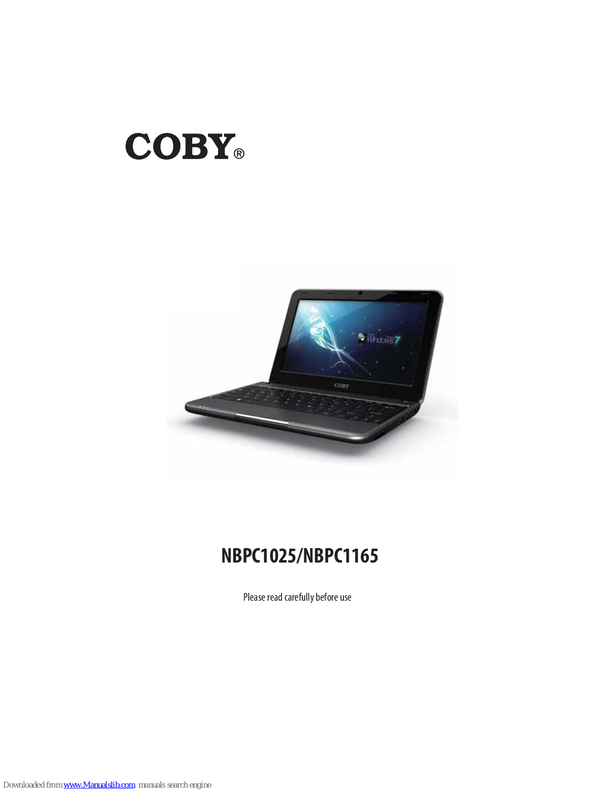 Coby NBPC1165, NBPC1025 User Manual