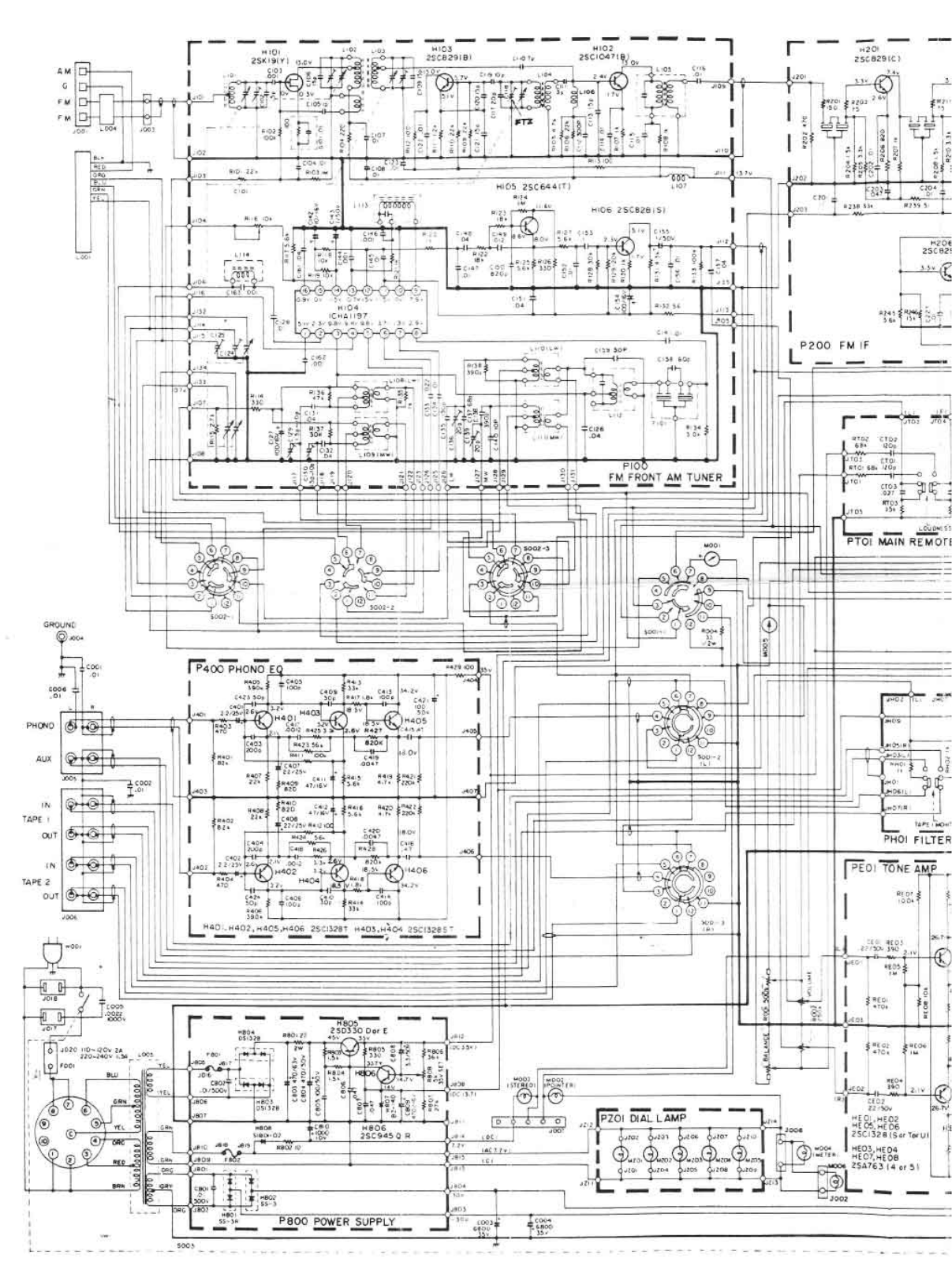 Onkyo 2225 Schematic