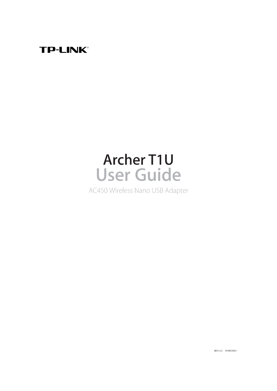 TP Link T1UV1 User Manual