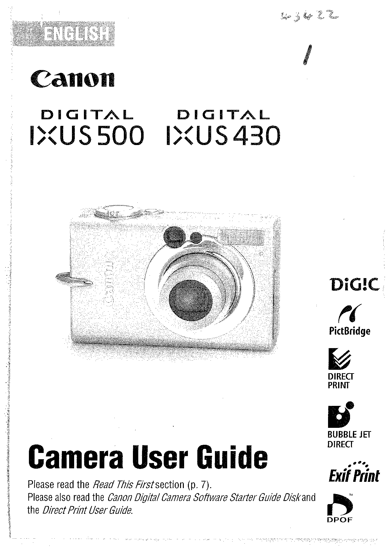 Canon 430 User Manual