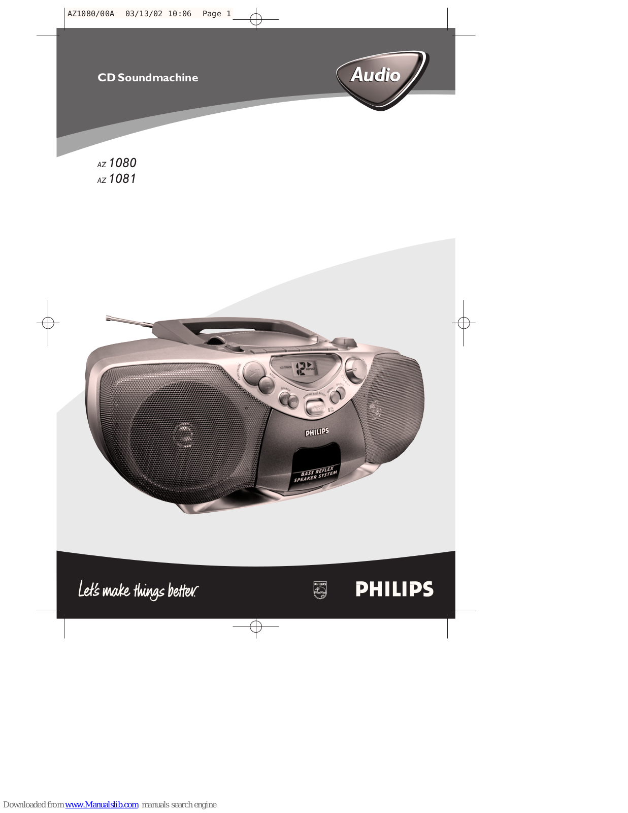 Philips AZ1080 - annexe 1, AZ 1081, AZ1081/05, AZ 1080 User Manual