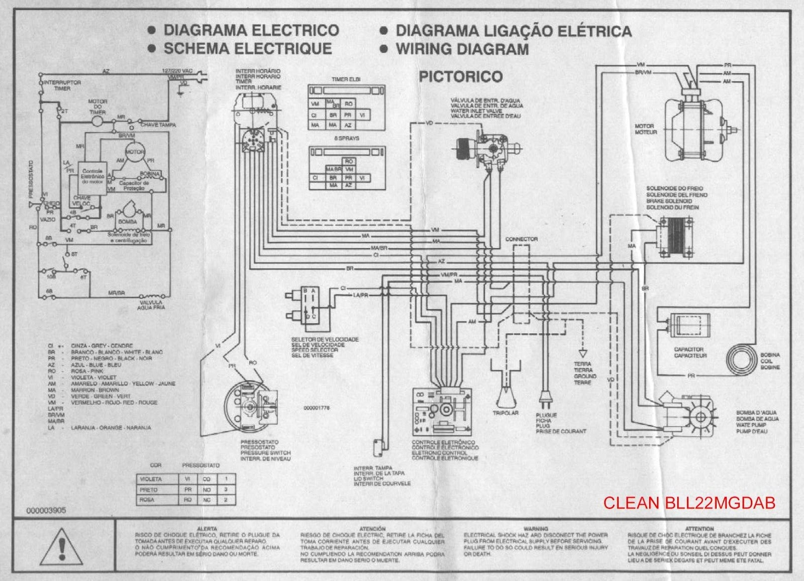 Brastemp BLL22MGDAB Schematic