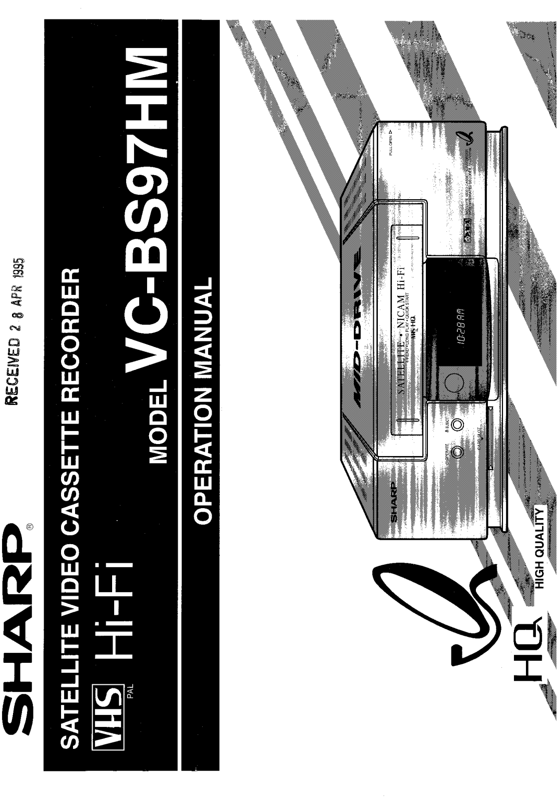 Sharp VCBS97HM User Manual