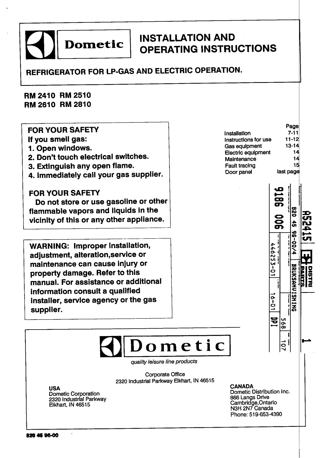 AEG RM2310 User Manual