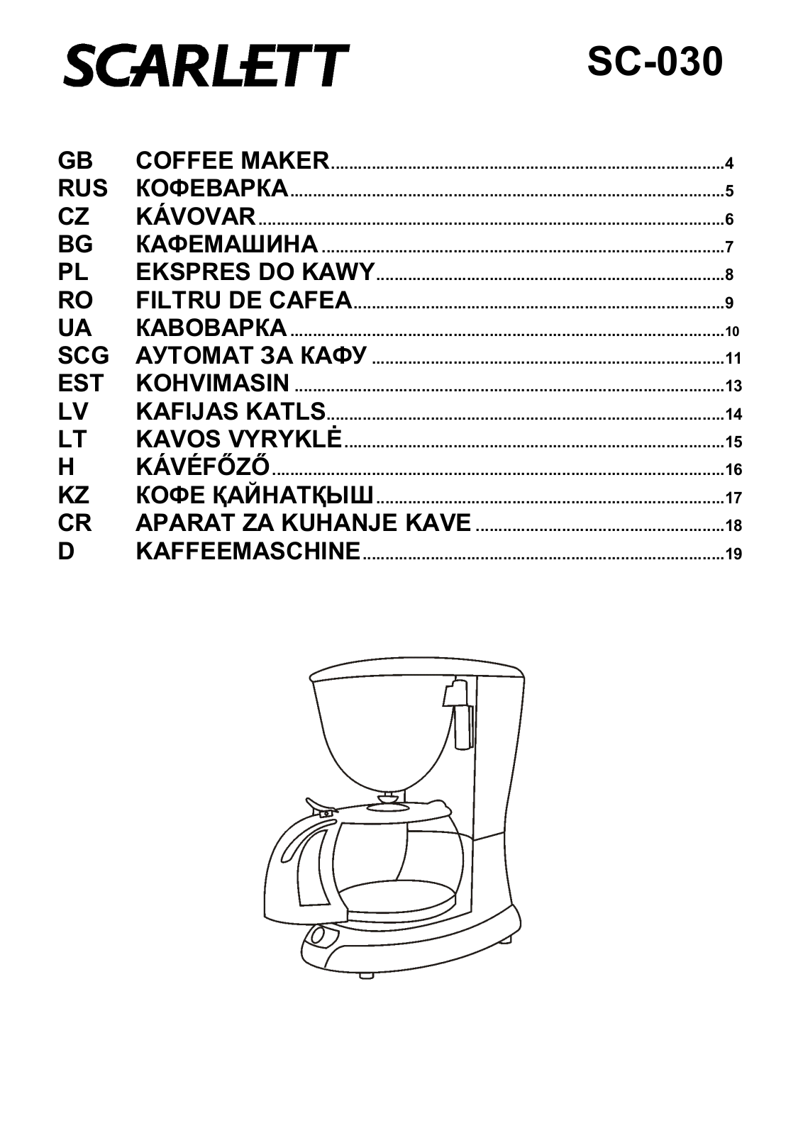 Scarlett SC-030 User Manual