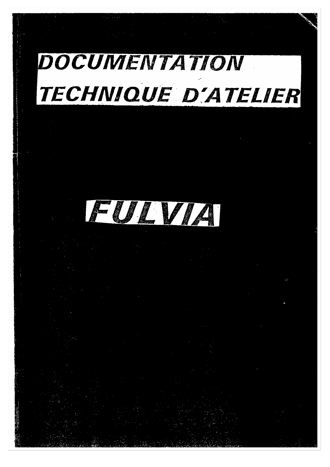 Lancia Fulvia 1972 User Manual