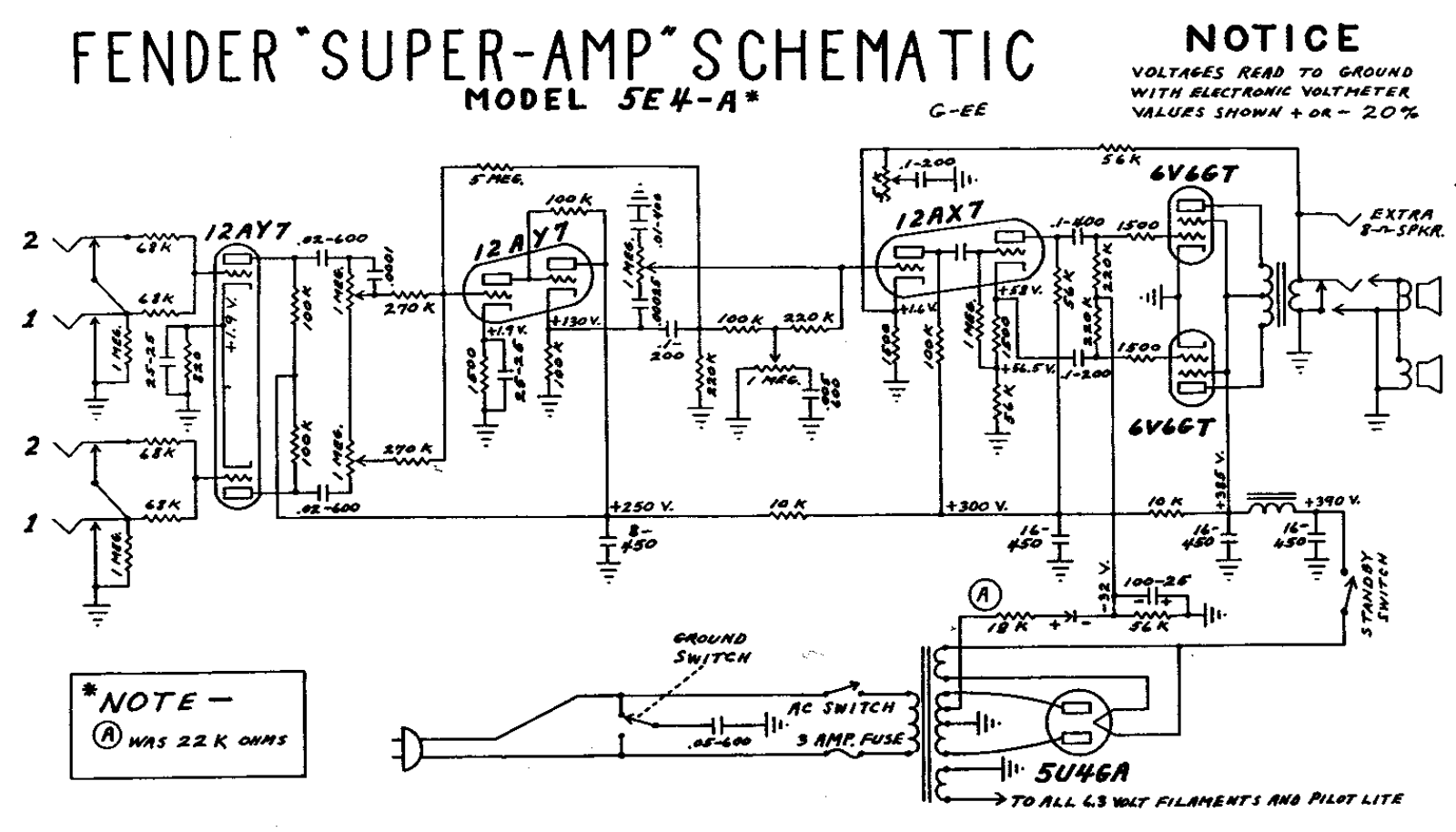 Fender 5e4a schematic