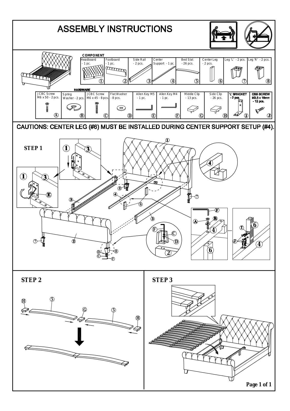 Modway FOW1844 Assembly Instructions - ManualMachine.com