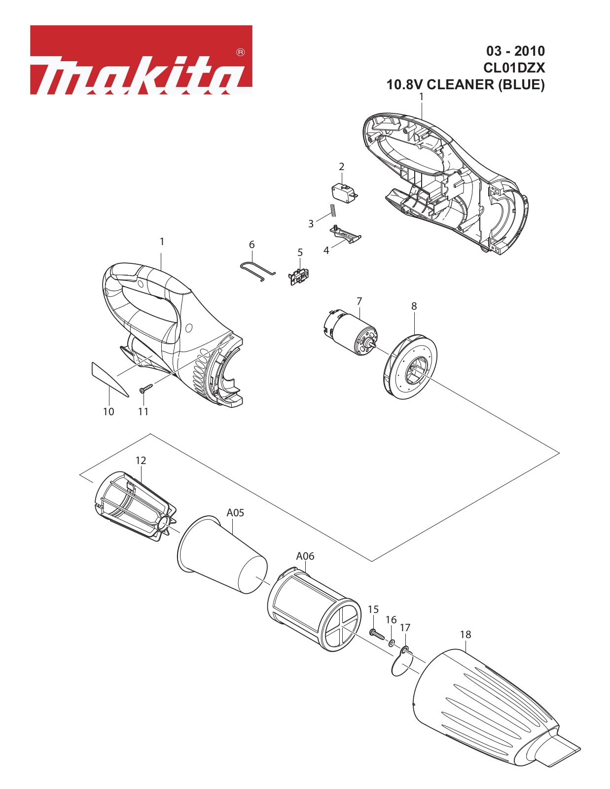 Makita CL01DZX User Manual