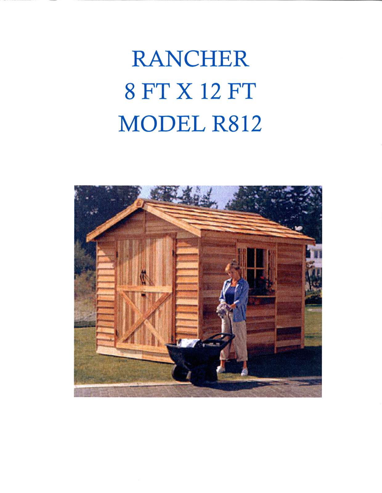 Cedarshed W001653066 Specifications - ManualMachine.com