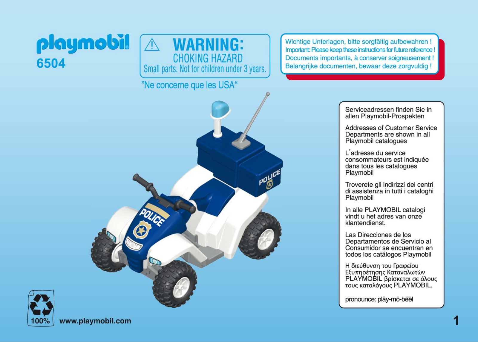 Playmobil 6504 Instructions