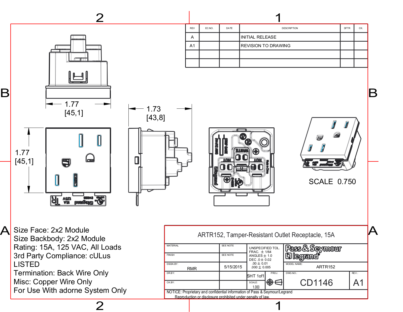 Legrand LEE2105 Specifications - ManualMachine.com