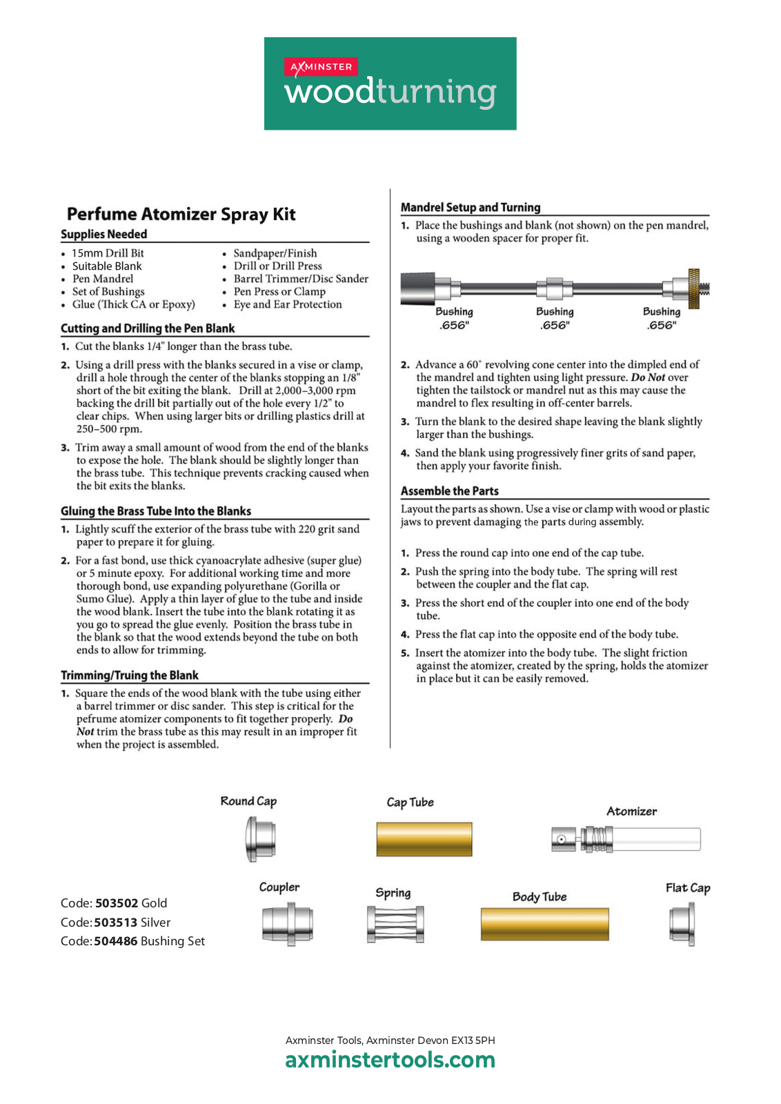 Axminster 503502 User guide - ManualMachine.com