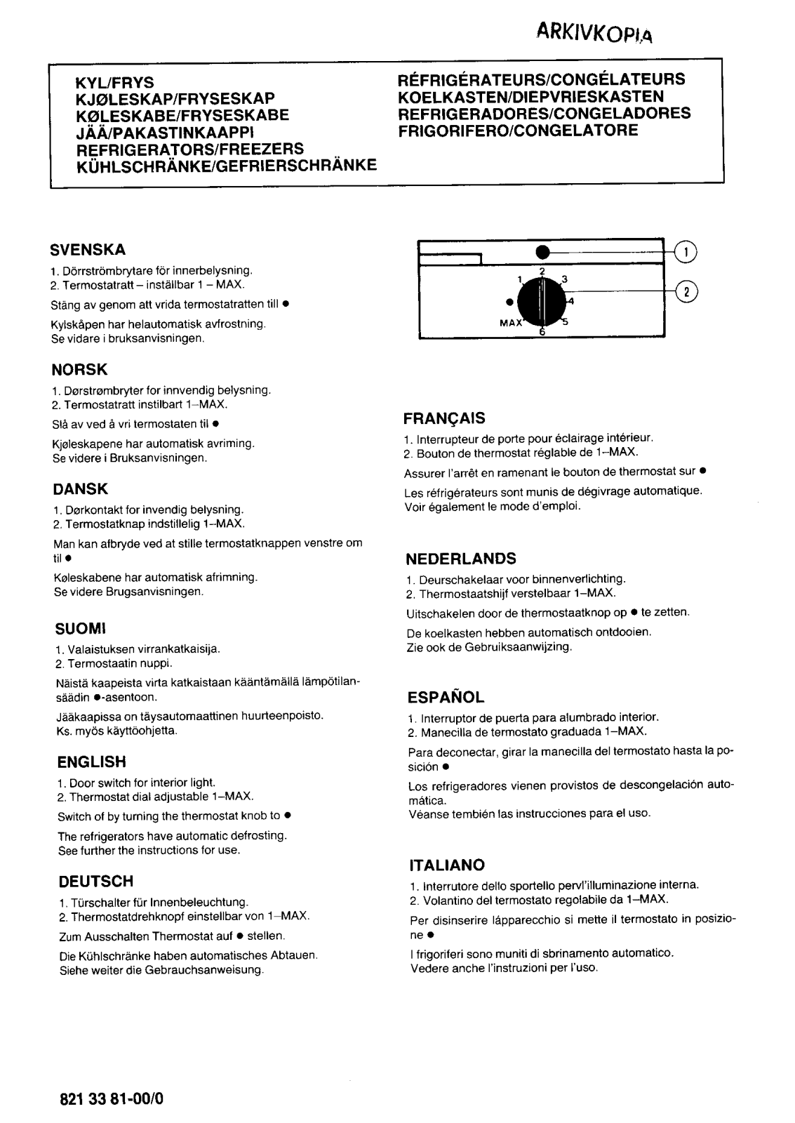 AEG-Electrolux ER3211B, ER3300B User Manual