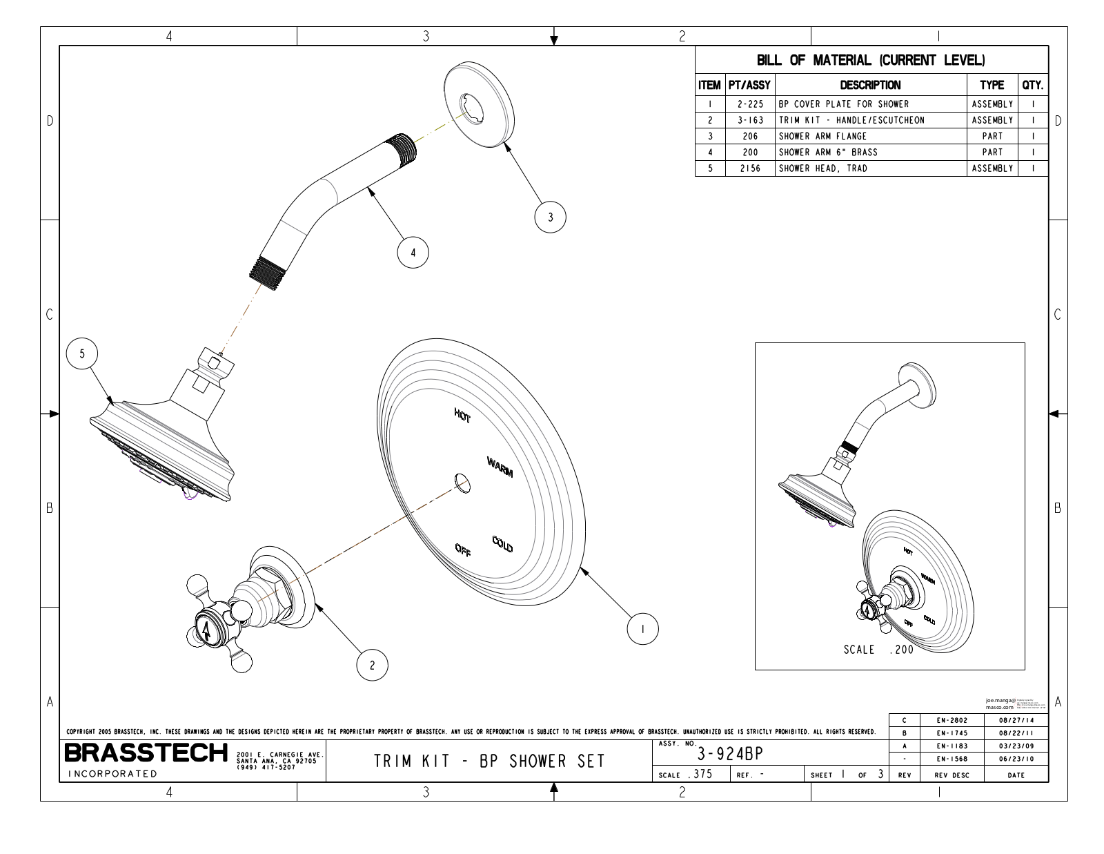 Newport Brass 3-924BP Drawing - ManualMachine.com