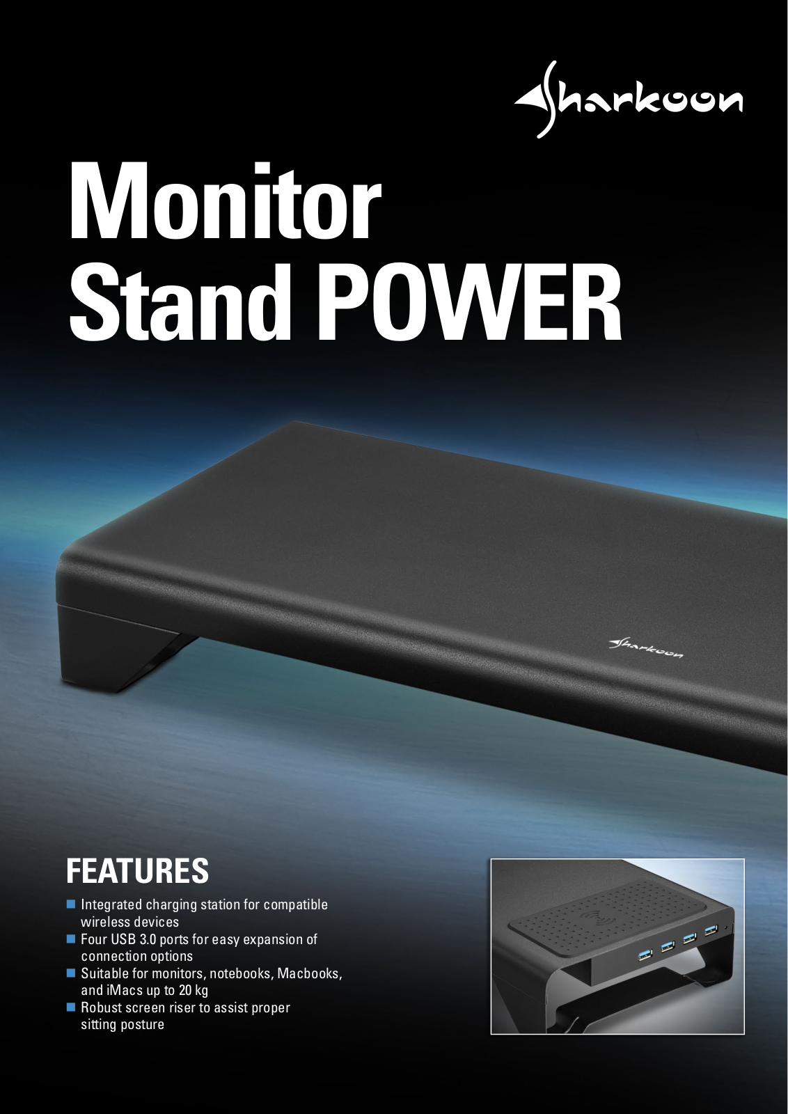 Sharkoon monitor Stand Power User Manual