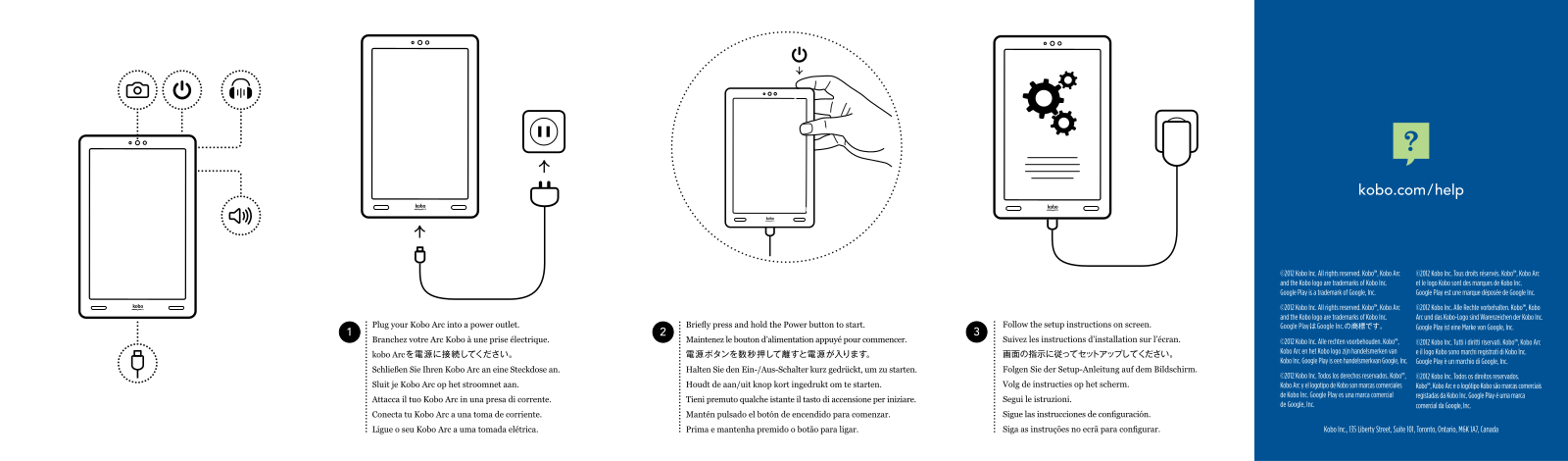 Kobo Arc Quick Start Guide