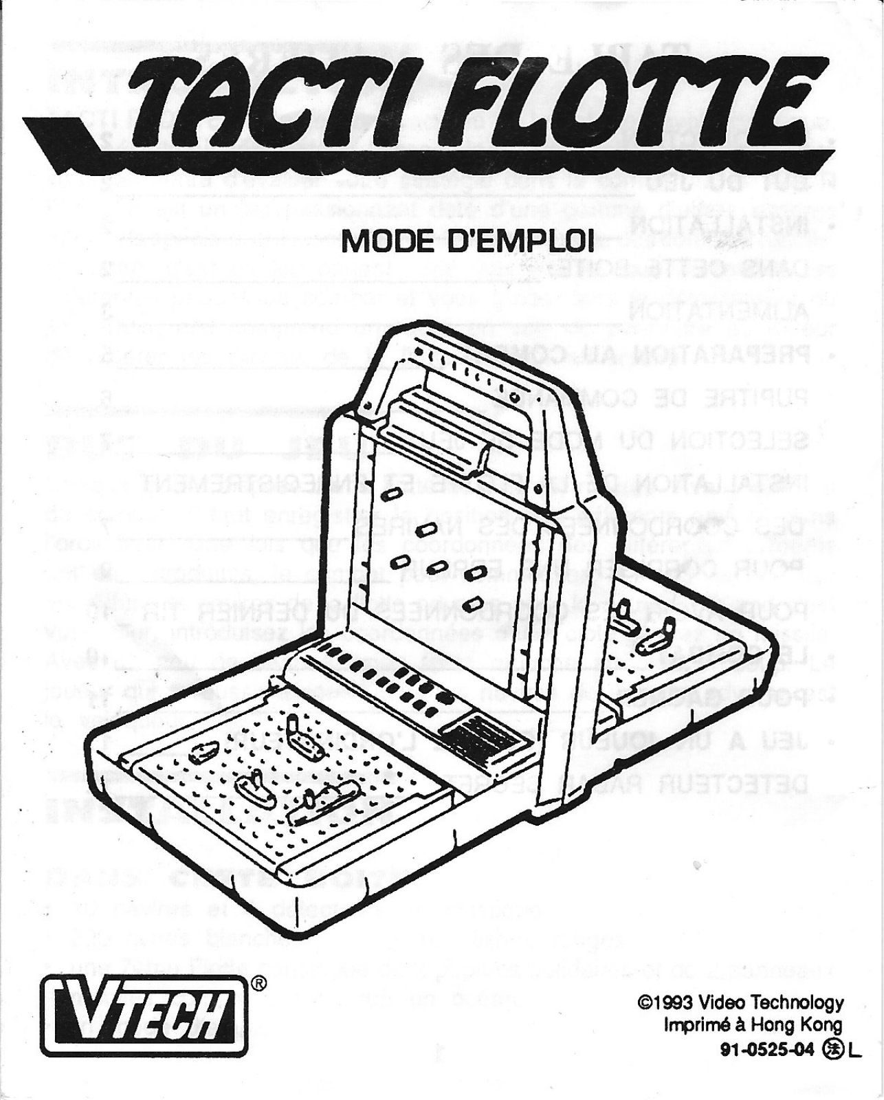 VTech Tacti Flotte User Manual