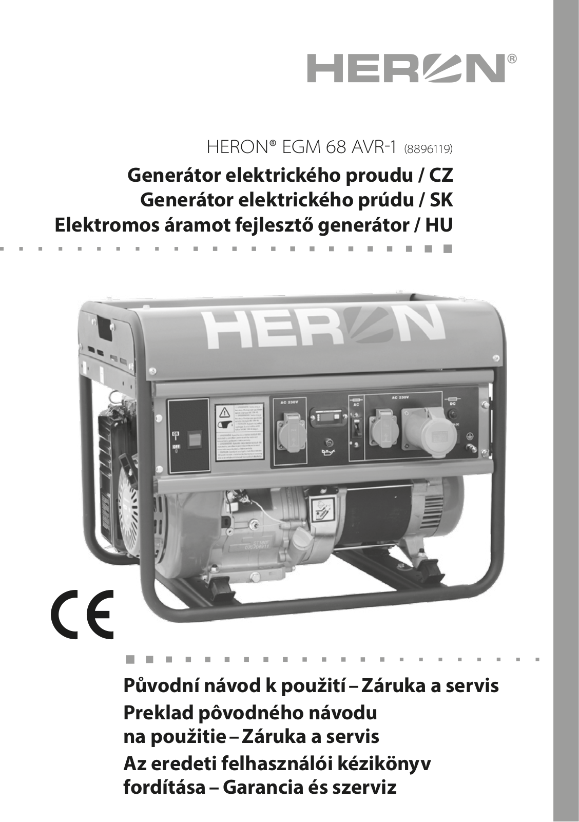 HERON EGM 68 AVR-1 User Manual