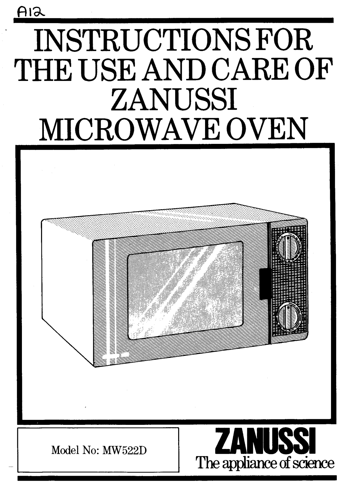 Zanussi MW522D User Manual