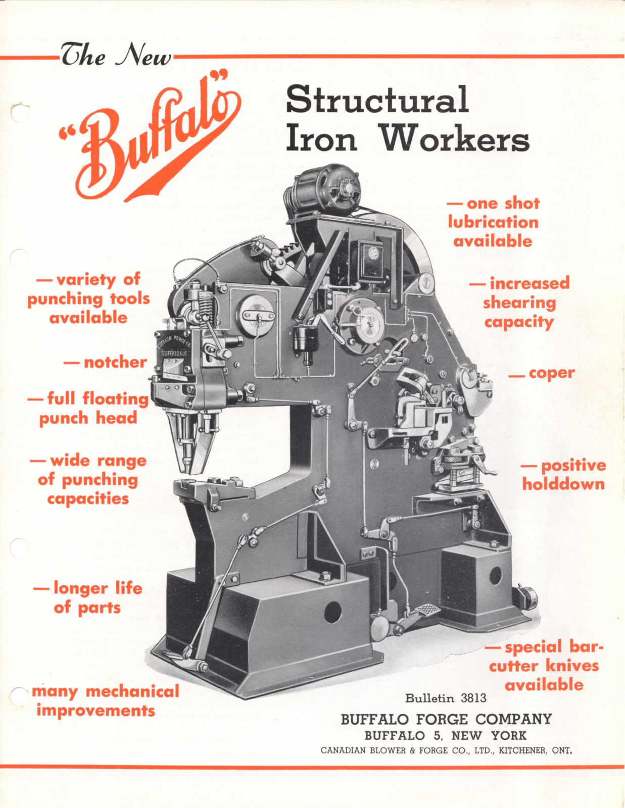 Buffalo Forge Structural Iron Workers - Bulletin 3813 Other - ManualMachine.com