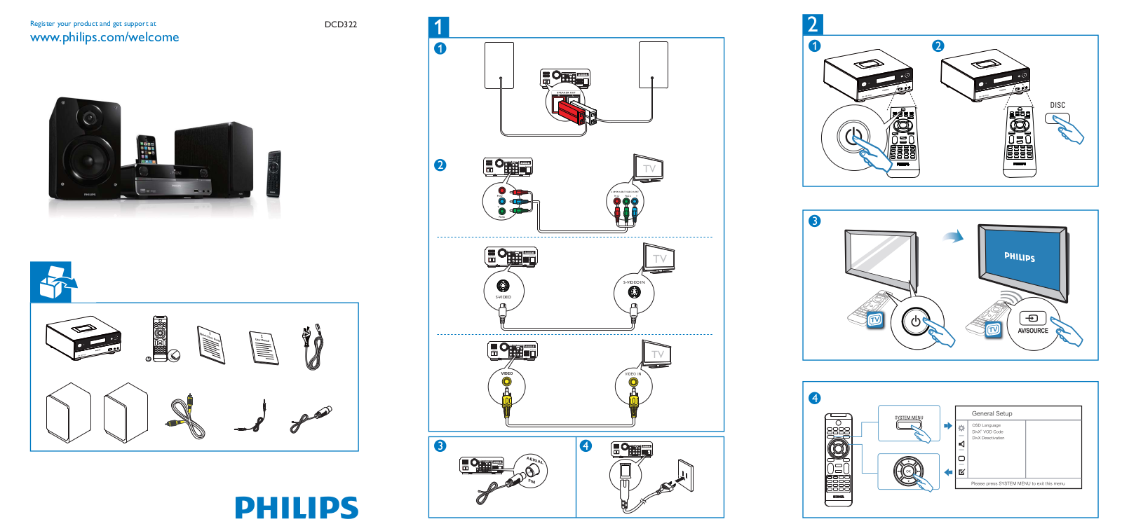 Philips MCD322 service manual