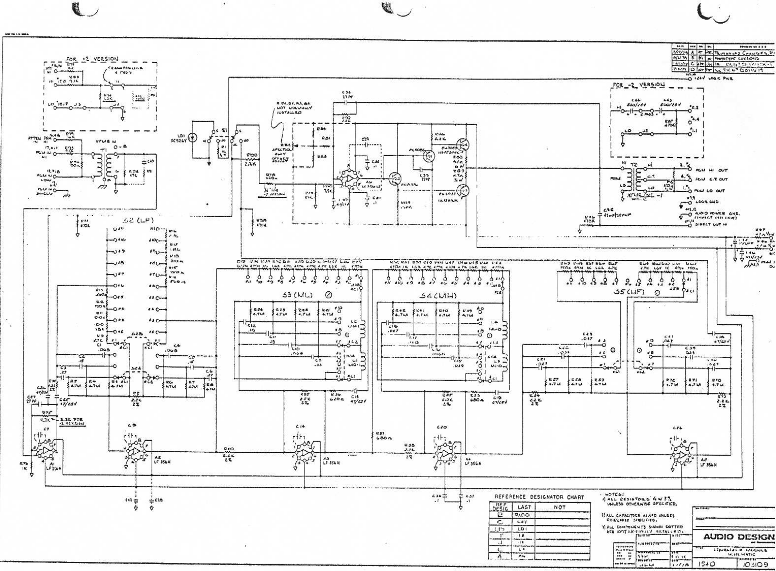 Audio Designs 1540 Schematic - ManualMachine.com