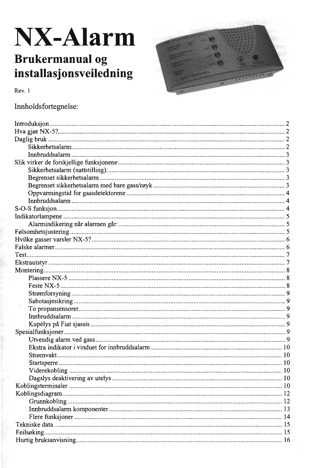 Nortronix NX-5 User Manual