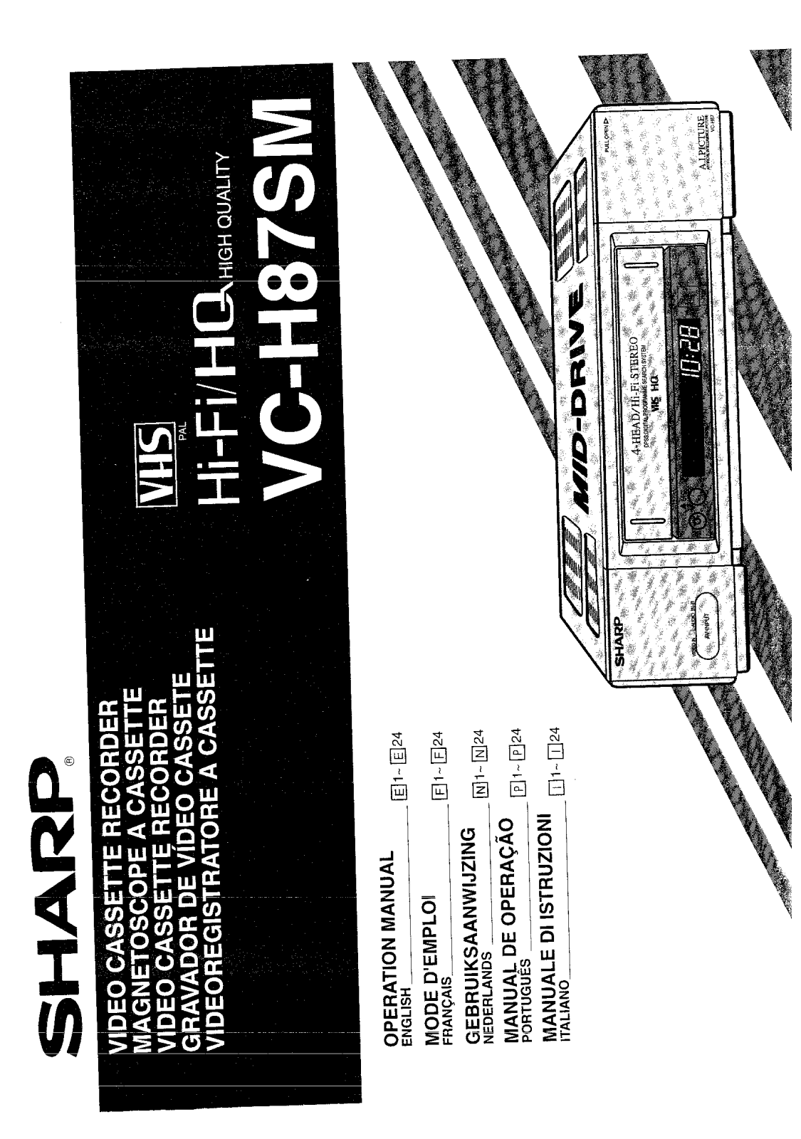 Sharp VC-H87SM User Manual