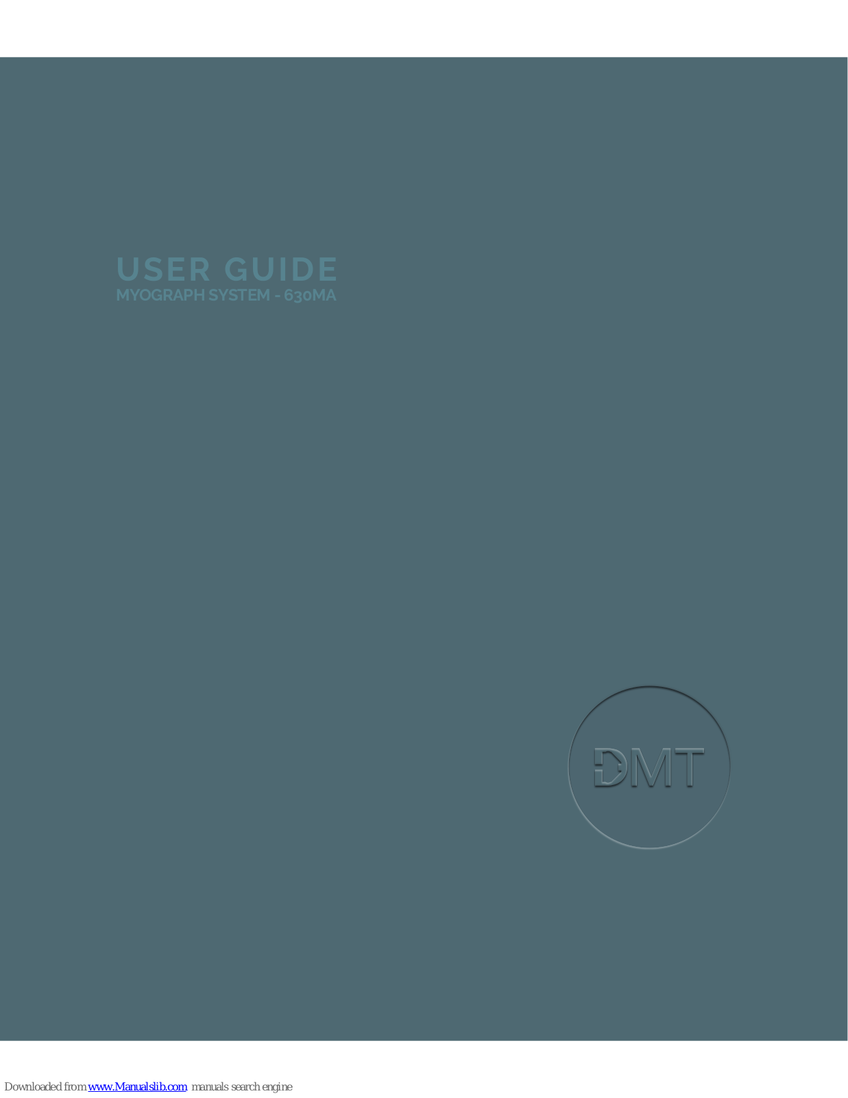 DMT 630MA User Manual - ManualMachine.com