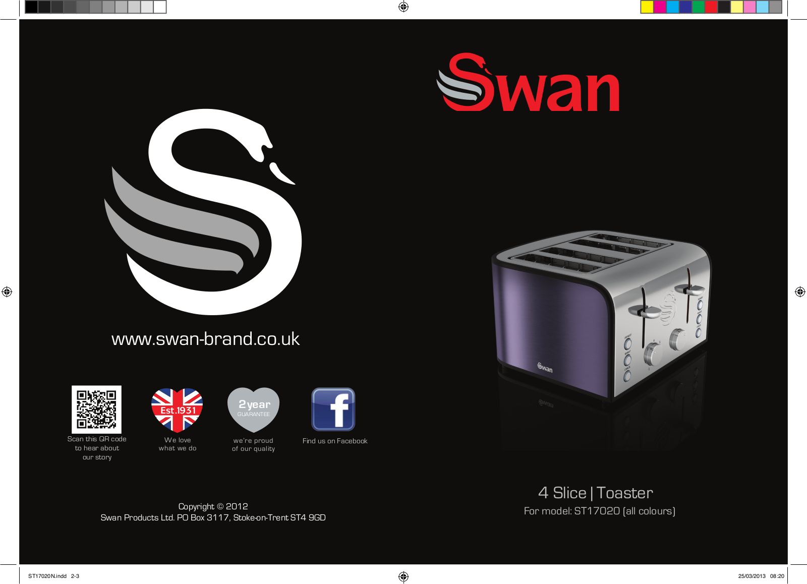 Swan ST17020REDN User Manual