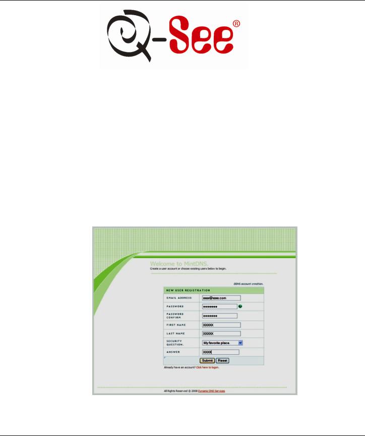 Q-See QSD9004, QSDR008RTC, QSDR04RTC, QSDR16RTC, QSDR16RTCB User Manual