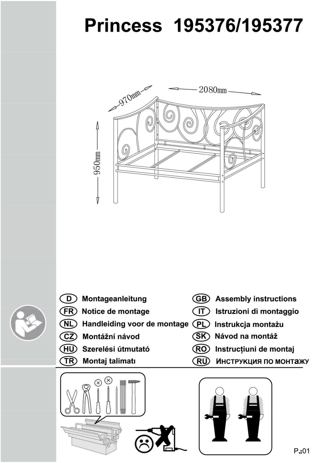 Home affaire Princess Assembly instructions