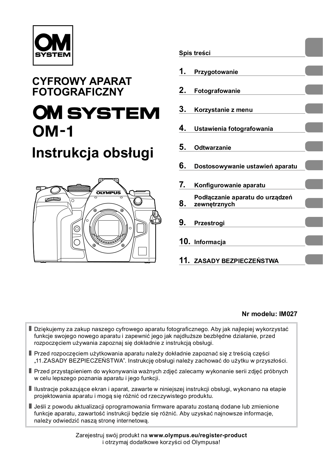 OLYMPUS OM-1 II User guide - ManualMachine.com