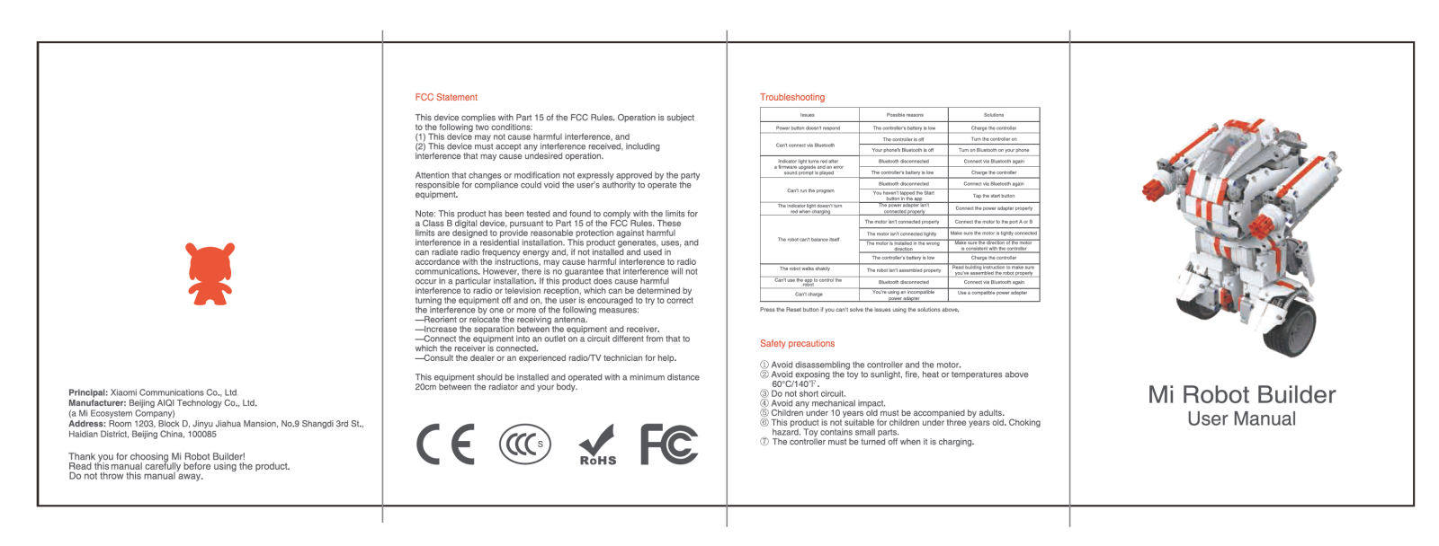 Mi Mi Robot Builder User Manual