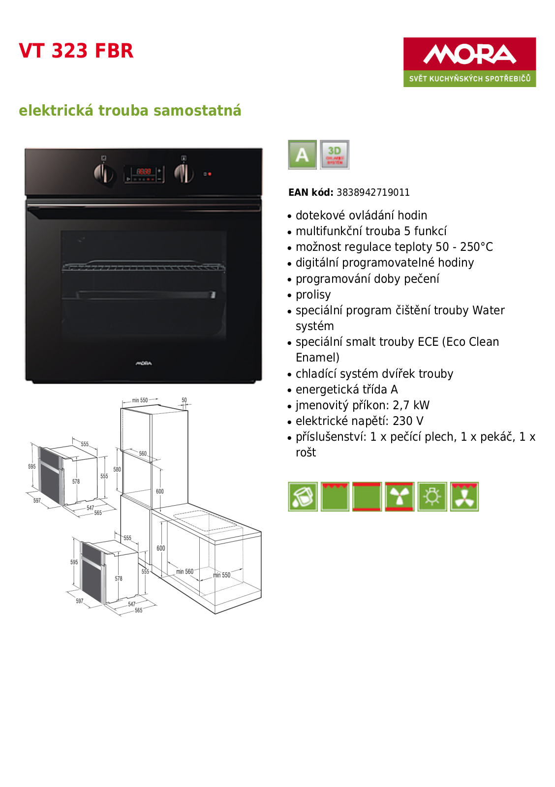 Mora VT 323 FBR User Manual