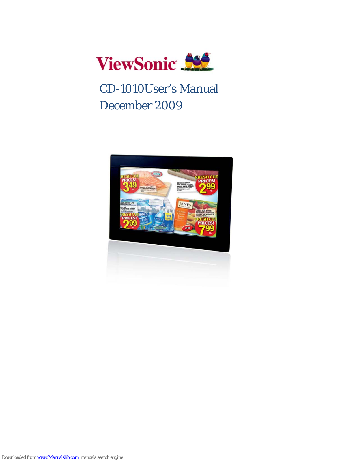 ViewSonic CD-1010 User Manual