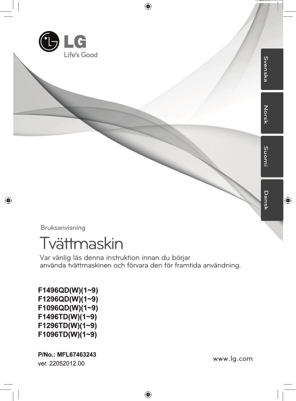 Lg F1496TD, F1496QD User Manual