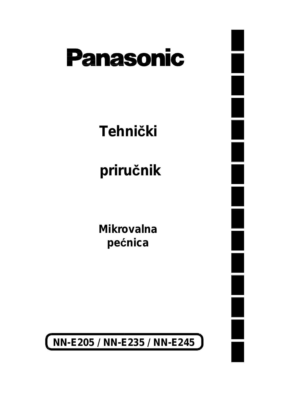 Panasonic NN-E235, NN-E205, NN-E245 Tech Manual