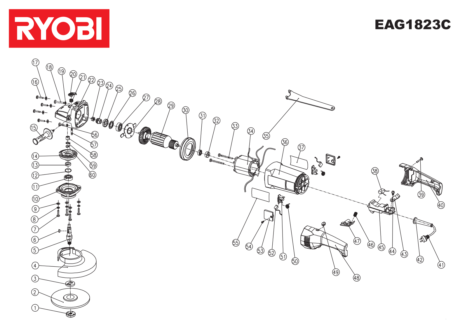 Ryobi EAG1823C User Manual