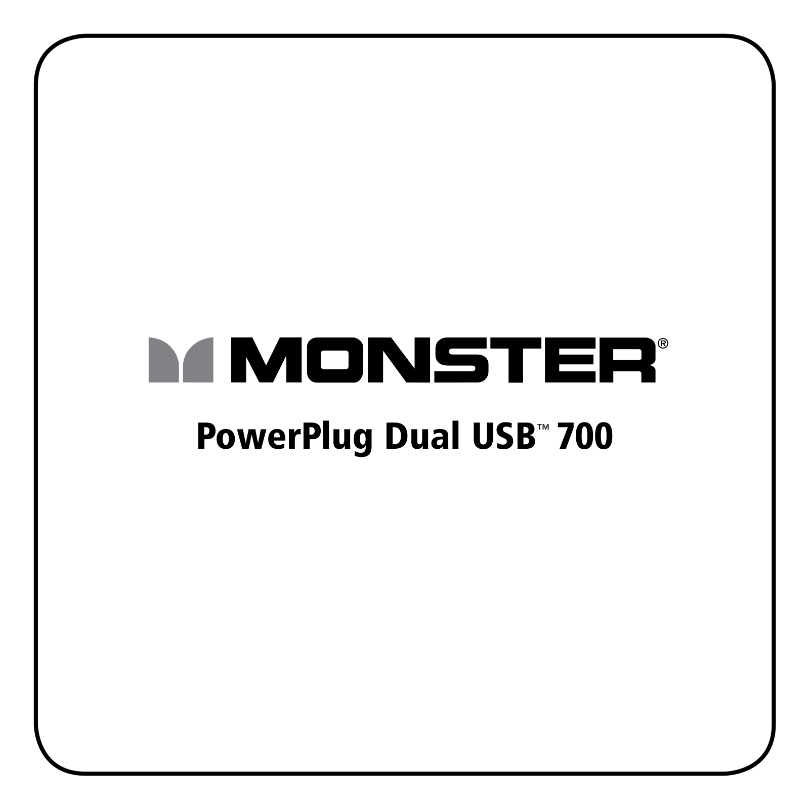 Monster PowerPlug Dual USB 700 User Manual