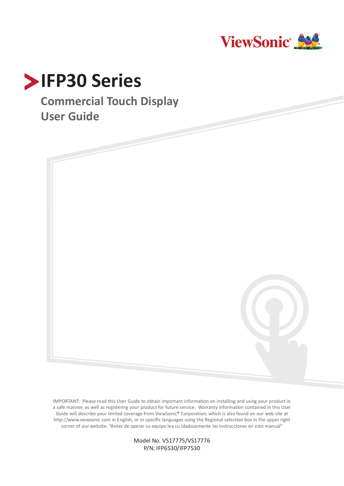 ViewSonic IFP7530, IFP6530 User Guide