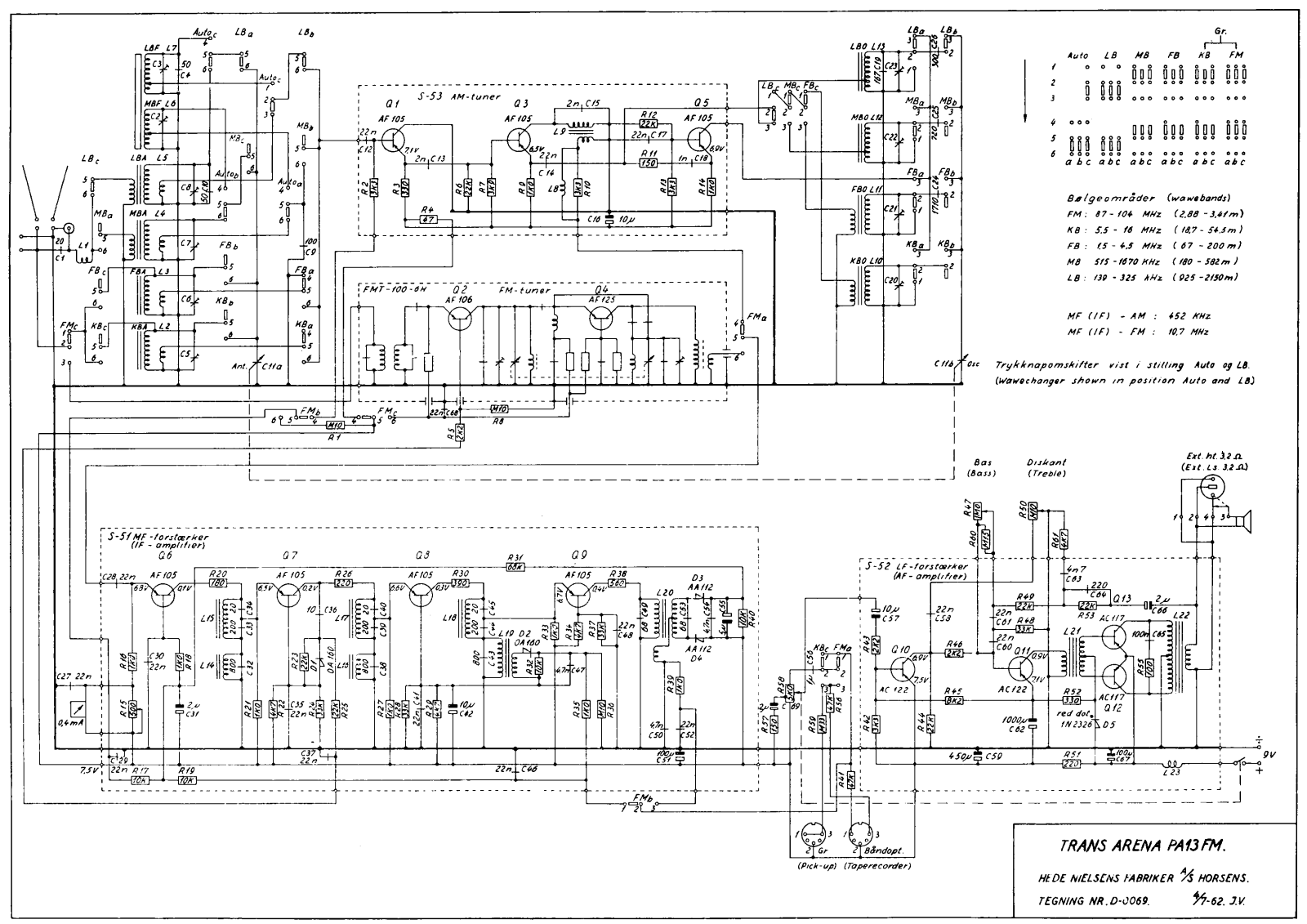 Arena Trans PA13FM Schematic - ManualMachine.com