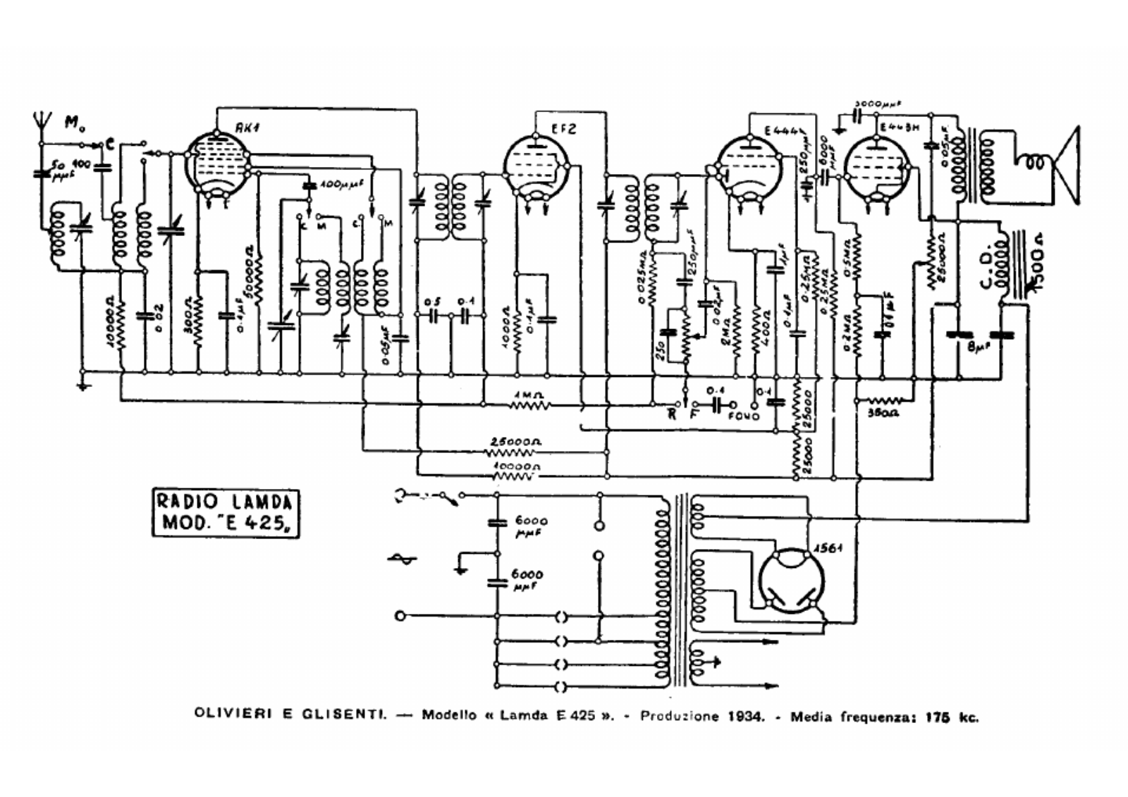 Lambda e425 schematic