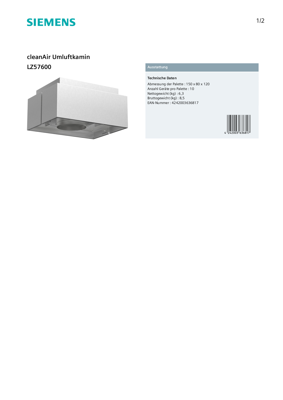 Siemens LZ57600 User Manual