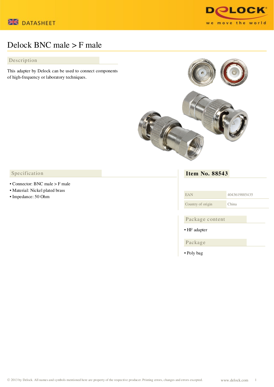 DeLOCK 88543 User Manual